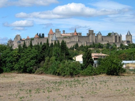 pohled na hrad Carcassonne